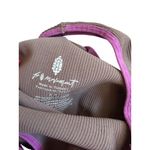 Free People  Movement Brown Purple Ribbed Racerback Bra Size Small Photo 3