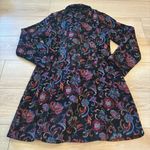 Habitat  Women’s Tapestry Blouson Black Two Button Trench Jacket Size M Photo 6