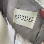 Mori Lee Madeline Gardner Silver Grey Rhinestone Lace Formal Dress Prom 16 Photo 10