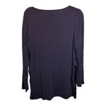  Blouse Women's Size Medium Velour Pattern Purple Chico's 1 Photo 1