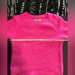Loft  Petites Hot Pink Fuzzy Crewneck Pullover Sweater Women’s Sz XSP EUC Photo 5