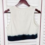 ALLSAINTS  Lila Ombre‎ Cropped Sleeveless Sweatshirt Top Cream Black Small Photo 7