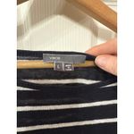 Vince  100% Linen Mixed Stripe Single Pocket Long Sleeve Women's Tunic, L Photo 2