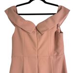 Bardot NWT  Bella Midi Off Shoulder Dress‎ Musk Pink Slit Wedding US 10 Large Photo 7