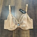 NWT Glossies Sheer Moulded Bra Beige Size US 32H Photo 0