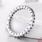 SIZE 8 925 Hollow Hearts Stackable Ring Silver Photo 1