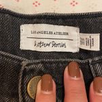 & Other Stories & Other Stories Black High Waisted Frayed Hem Denim Shorts Photo 1