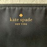 Kate Spade : Black Nylon Zip Top Pouch Photo 1