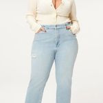 Good American NWT  Good Boy 28 Distressed Straight Leg Jeans in Blue802 Photo 1