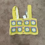 NWT Alemais Petra Colorful Crochet Crop Top Alemais Size 10 (medium) Yellow Photo 1