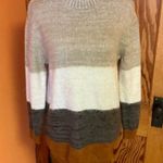 Universal Threads Universal Thread Soft Fuzzy Earthy Stripes sweater Photo 4