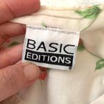 Women’s L/G Kimono Nightgown Sleep Dress Pajamas White Pink Flowers Print Large Photo 3