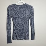 Kirra Women's Y2K Top Abstract Animal Print Top Long Sleeve Thermal Cuff Contrast Twee Photo 6