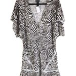 Coco reef  Adorn Animal-Print Swim Cover-Up Dress Brown White Size XL Photo 2