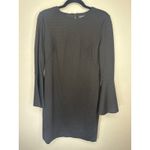 Ralph Lauren Lauren  Women's Black subtle polka dot Bell Sleeve Sheath Dress‎ 6 Photo 1