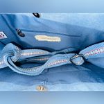 NWT AMERICA & BEYOND Denim Beaded & Crocheted Turtle Purse with Crossbody Strap Blue Photo 7