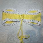 Crochet Butter Yellow Tube Top. M/L. Size L Photo 2