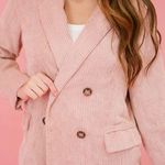 Judith March Pink Corduroy Blazer Size L Photo 0