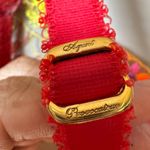 Agent Provocateur Zuri lace mesh floral embroidery plunge underwire bra US 36D Red Size undefined Photo 8