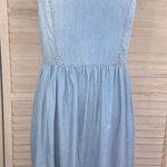 SO  Blue Denim Look Lyocell Sundress with Criss Cross Bust-XL Photo 0