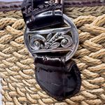 Brighton Weave Jute Straw Tote Bag with Leather Braided Handles & Heart Charm Photo 12