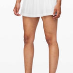 Lululemon  Pleat to Street Skirt III White Size 8 NWOT Tennis Golf Pickleball Photo 0
