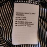 American Eagle Black & White Striped Off the Shoulder Shirt Photo 4