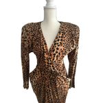EKLEKTIC Jackie Bernard Vintage Cheetah Print Dress Size 4 Brown Photo 3
