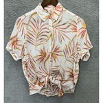 Amuse Society Tie Front Top Women XS Boho Tropical Soft Girl Coastal Resort Chic Photo 0