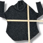 Free People Dylan Tweedy Cowl Neck Wool Blend Sweater Black XS Boho Grunge Photo 11