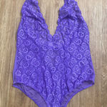La Senza  Violet Floral Lace Bodysuit Photo 0