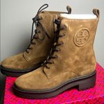 Tory Burch  Tan Lace Up Boots with Chunky Sole size7 Photo 2