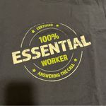 Gildan Blue, White, and Green  Ultra Cotton T-shirt. Photo 3