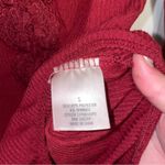 Blue Rain Long Sleeve Lace Bodysuit Women Small Lace Appliqué Ribbed Knit v-neck Photo 10