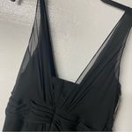 Vera Wang White Dress Plus 18 Black Chiffon Wedding Bridesmaid Formal Gown Sheer Photo 6