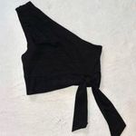 These Three Boutique NWT One Shoulder Black Tank Top size Small Photo 0