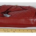Apt. 9  Purse Red Quilted Handbag Clutch Metal Strap NEW Photo 6