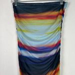 Caution to the Wind NWOT Multicolor Strapless Ruched Bodycon Dress Size Small S Photo 5