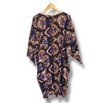 Black Bead Bohemian Floral Kimono with crochet Trim Photo 1