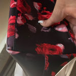 Victoria's Secret  Black Tote with Red Floral Design Photo 8