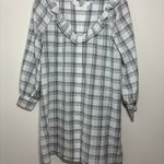 Madewell Plaid Shirt Ruffle Dress Size Xsmall 152 Photo 1