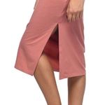 Adidas  Rose Pink Athletic Midi Dress Three Stripes M Photo 3