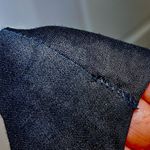 LINO USA 100% Linen Tiered Scalloped Ruffle Sleeveless Shift Midi Dress Sz L Black Size L Photo 9