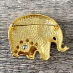 Elephant Gold Brooch Pin Photo 1