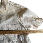 Theory Hekanina Tie Front Top Size 00 0 Linen Minimalist Short Sleeve Coastal Photo 8