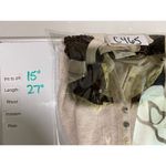 Free People Henley Thermal Top Beige Brown Sequin Lace Sz S Boho Y2K Waffle Knit Photo 7