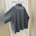 Vera Bradley  Grey Charcoal Floral Sherpa
Teddy Quarterzip Pullover size XL Photo 10