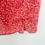 BP Tie Front Daisy Floral Mini Dress Women's Size Medium Short Sleeve Tie Front Photo 4