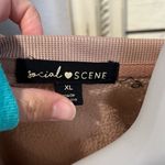 Social Scene Maui Hawaii Graphic Sweatshirt Size Juniors XL Tan Photo 1