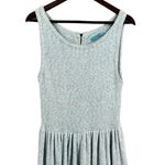 Alice + Olivia Sweater Dress Blue Sleeveless Maxi Skirt Metallic Sparkle Small Photo 3